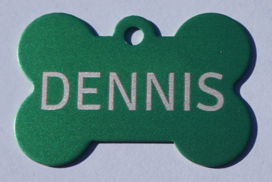 Gravert navnebrikke til hund - ID-tag