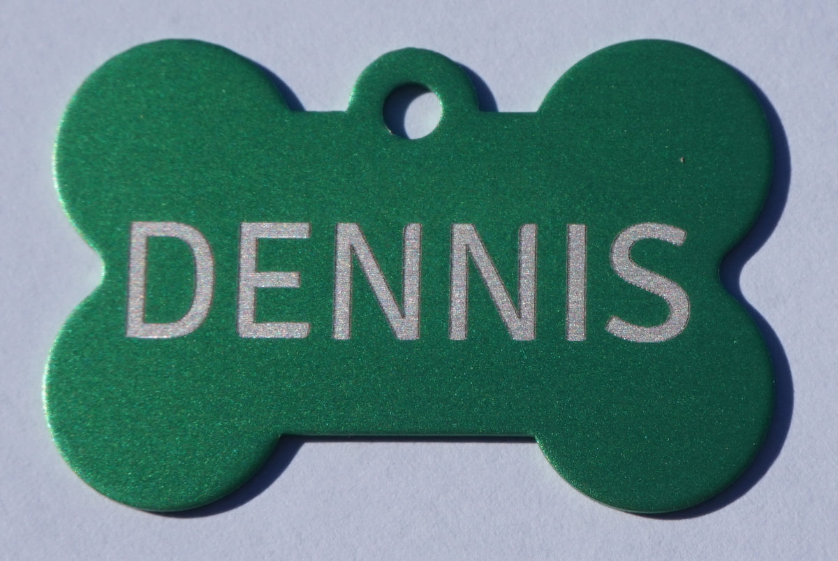 Gravert navnebrikke til hund - ID-tag